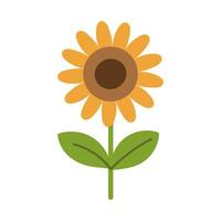 A yellow flower with a green leaf. The flower is the main focus of the image. The color yellow is often associated with happiness and positivity, while the green leaf adds a touch of nature vector