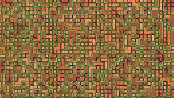 vibrant maze like abstract pattern featuring green lines and orange backgrounds Perfect for festive decorations modern designs or dynamic event backdrops video
