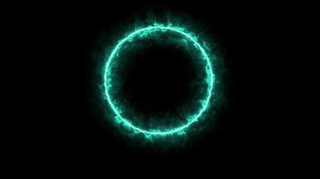 A mesmerizing 3D animation of a rotating ember-green gate with glowing details, evoking a mystical or futuristic atmosphere. Perfect for fantasy, sci-fi, or cinematic projects. video