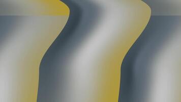 A smooth pattern of gray waves with subtle yellow tones blended in. The design features flowing, curved shapes that create a sense of motion and fluidity,ideal for modern and minimalist design project video