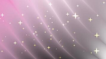 Digital abstract background featuring white stars on a pink and gray gradient suitable for festive designs, invitations, and social media posts. video