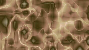 A golden-brown grid pattern with a fluid, liquid-like texture. The design features subtle highlights and a warm color palette, creating a dynamic and modern abstract background. video