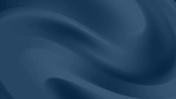 Dark blue abstract flowing wave background featuring smooth gradient transitions and soft curve textures. video