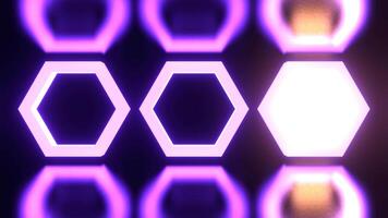 Light Purple Alternating Flashing Strobes Hexagons Background VJ Loop in 4K video