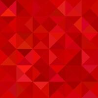 Red geometrical background with triangles vector
