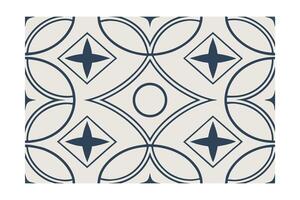 Ornamental Pattern With Geometric Shapes In Navy And Beige For Decorative Backgrounds,Tiles,And Interior Design Projects Neutral Tones vector