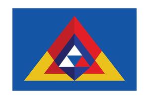 Abstract Triangle Geometry Composition With Colorful Layers On A Blue Background Modern Flat Design Artistic Illustration Concept For Creative Projects vector