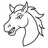 Horse Mascot Illustration on White vector