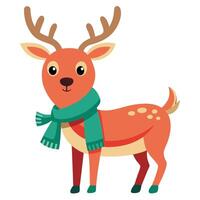 Winter Reindeer Graphics for Christmas Projects vector