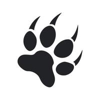 Illustration Of A Stylized Animal Paw Print With Sharp Claws Suitable For Brand Identity And Design Projects vector