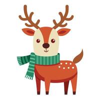 Elegant Reindeer Graphics for Christmas vector