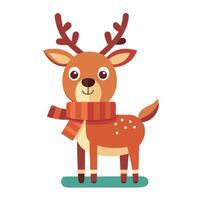 Adorable Reindeer Graphics for the Season vector