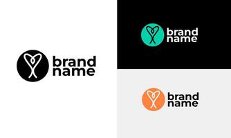 Artistic Abstract Logo with Contemporary Shapes and Sophisticated Design vector