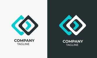 Elegant Abstract Logo Featuring Unique Geometry and Timeless Aesthetics vector