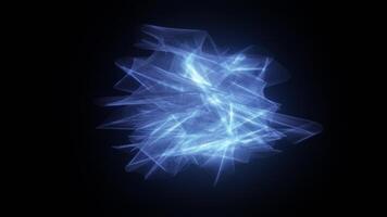 Abstract Energy Form. Spherical Molecular Ball. Atomic science abstract background video