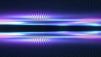 Digital glowing particle waves emit light and data point flow, big data visualization, futuristic or technology abstract background with moving dotted surface. Seamless loop animation. video