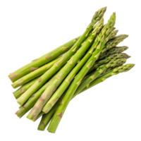 Bunch of Fresh Green Asparagus Isolated on Transparent Background png