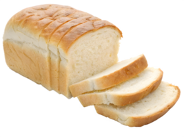 Sliced Loaf of White Bread, on Transparent Background png