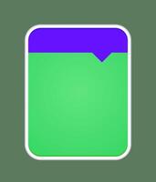 Web design element full color. Futuristic pop up interface. vector