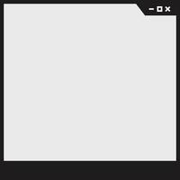 Futuristic frame pop up element. Social media frame illustration. vector