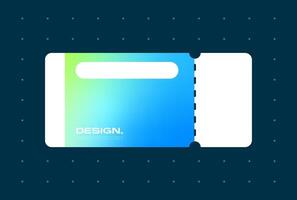 Voucher claim pop up in gradient color style. Coupon template illustration. vector