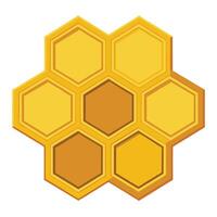 Isolated Golden Honeycomb Pattern on a White Background Design vector