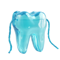 Blue Tooth Illustration Isolated on Transparent Background png