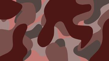 An abstract camouflage pattern in rich shades of maroon, taupe, and dusty rose, offering a modern and sophisticated take on a classic design. vector