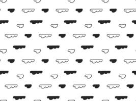 Seamless monochrome clouds pattern. Kids Minimalism background. Perfect for baby products, children s textiles, nursery decor, packaging, playful design projects. Cute style ideal for creating vector
