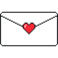 Pixel Envelope. Envelope icon. 8 bit mail icon png