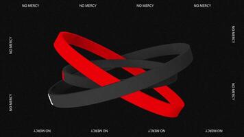 Realistic 3D Typography Loops in Brutalism Style with Text Bands. Get up. Destroy. Repeat. video