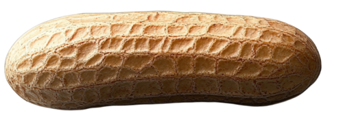 Single Raw Peanut in Shell, Isolated on Transparent Background, png
