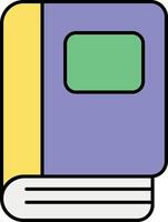 Book Color Outline Icons and illustration design vector