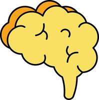 Brain Color Outline Icons and illustration design vector