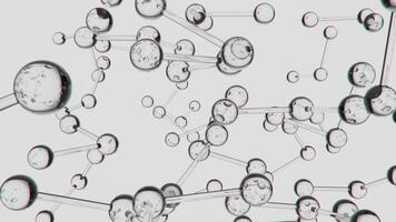 Water Molecules Rotating, Abstract Scene video