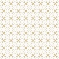 seamless pattern with geometric floral design. Background with stylized golden flower or snowflake for textile, linen, shirts vector