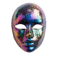 Elegant sequin carnival mask in detailed 3D crafted design Isolated on transparent Background png