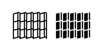 Roof icon set. for mobile concept and web design on white background vector