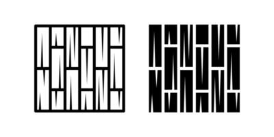 Parquet icon set. for mobile concept and web design on white background vector