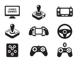 Diverse Game Controllers and Accessories vector