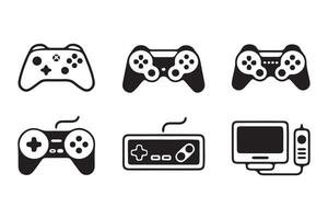 Illustration of Various Game Controllers vector