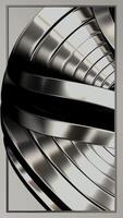Exclusive, Elite Template, Silver Shape, Optical illusion, Colors, Vertical Background, Unique Design, Rotation video