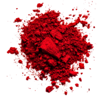Artistic presentation of scattered paprika spice on plain backdrop Isolated on transparent Background png