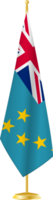 Tuvalu flag on a flag stand png
