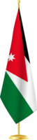 Jordan flag on a flag stand png