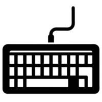 Computer keyboard icon illustration vector