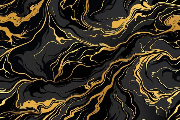 Luxury golden black marble texture. Seamless background.