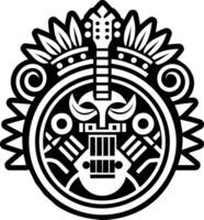 A solid style icon of music instrument symbol vector