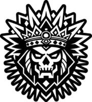 A glyph style icon of chief crown symbol vector