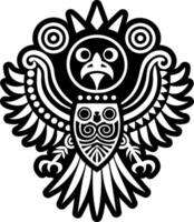 A solid style icon of quetzal bird symbol vector